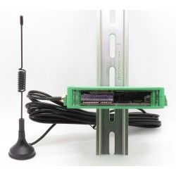 Combinatore telefonico GSM industriale, vocale, sms e email, 12 ingressi