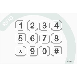 Glass Touch Keyboard + RFID Modbus,  LoRaWan EU433.