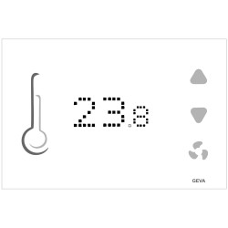 Termostato Touch in vetro, Modbus, LoRaWan EU433