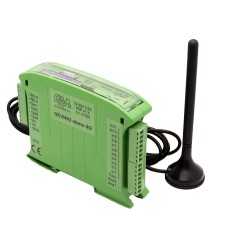 Combinatore telefonico GSM industriale, vocale, sms e email, 12 ingressi