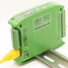 Combinatore telefonico GSM industriale, vocale, sms e email, 12 ingressi