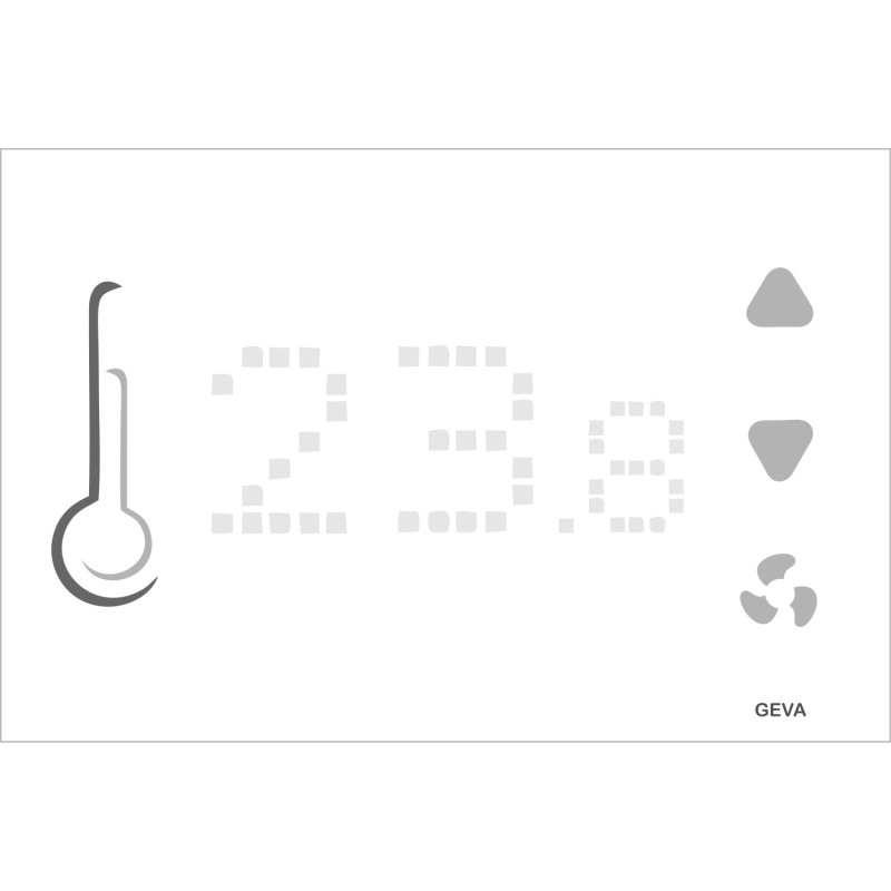 Termostato Touch in vetro, Modbus, LoRaWan EU433