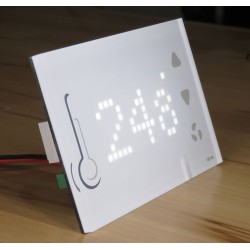 Termostato Touch in vetro, Modbus, LoRaWan EU433
